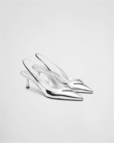 prada silver slingback|Prada slingback shoes 2020.